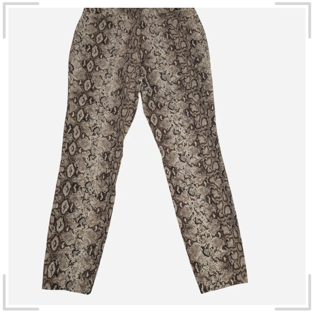 Pre-owned Joe B Beige and Brown Patterned Pants - Picture 2 of 7